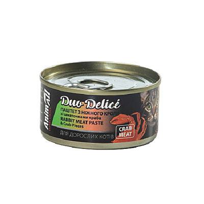 Влажный корм для котовAnimAll Анималл Duo Delice 80 г паштет