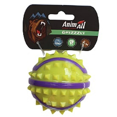Іграшка AnimAll GrizZzly для собак, м'яч з шипами