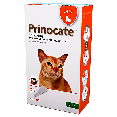 Краплі Prinocate від бліх і кліщів для гризунів і котів