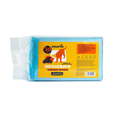 Пелюшки з деревним вугіллям Smartis  60*60см