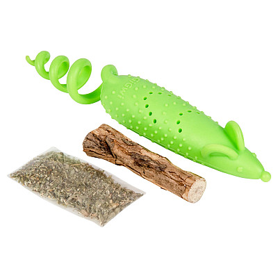 ИГРУШКА ДЛЯ КОТОВ МЫШКА РЕЗИНОВАЯ GIGWI REFILLABLE CATNIP, РЕЗИНА, 16