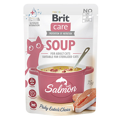 Корм вологий Суп для котів Brit Care Soup with Salmon 75 г