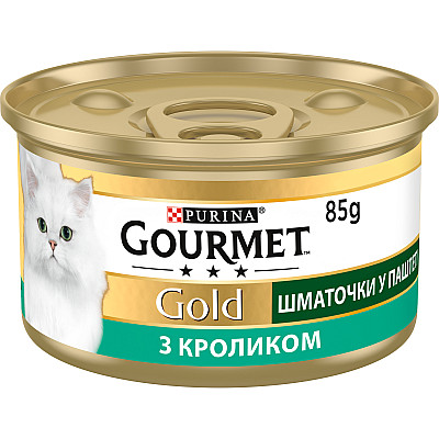 Шматочки Gourmet Gold (Гурмет Голд) в паштеті Террін з кроликом по-французьки для котів
