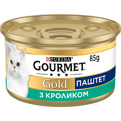 Паштет Gourmet Gold (Гурмет Голд) с кроликом для котов