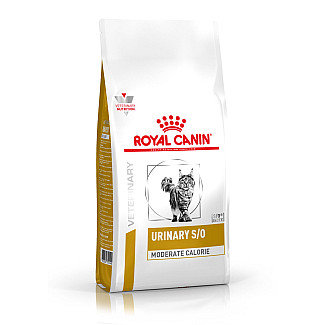 Royal Canin URINARY S/O MODERATE CALORIE Диета с умеренным содержанием энергии для кошек при лечении мочекаменной болезни, 400 гр