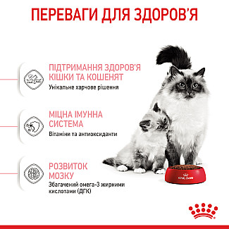 Royal Canin MOTHER & BABYCAT сухой корм для котят в возрасте от 1 до 4 месяцев, а также для кошек в период беременности и лактации, 2 кг