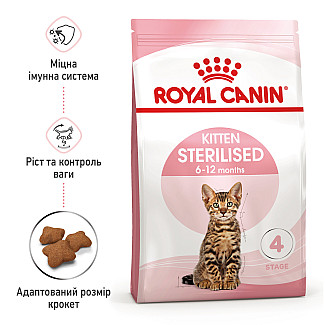 Royal Canin KITTEN STERILISED сухой корм для стерилизованных котят, 2 кг