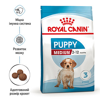 Сухой корм для щенков средних пород Royal Canin Medium Puppy, 1 кг