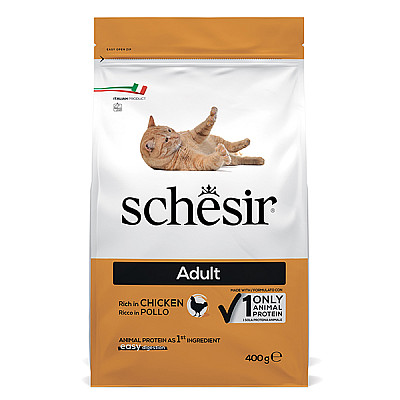 Schesir Cat Adult Chicken ШЕЗИР ДОРОСЛИЙ КУРИЦЯ сухий монопротеїновий корм для котів