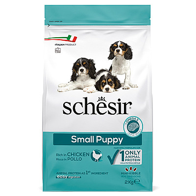 Schesir Dog Small Puppy ШЕЗИР ЩЕНОК МАЛЫХ КУРИЦА сухой монопротеиновый корм для щенков мини и малых пород