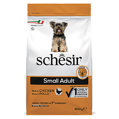 Schesir Dog Small Adult Chicken ШЕЗИР ДОРОСЛИЙ МАЛИХ КУРКА сухий монопротеїновий корм для собак малих порід