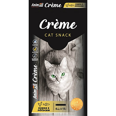 Ласощі для котів  AnimAll Сrème  зі смаком курки