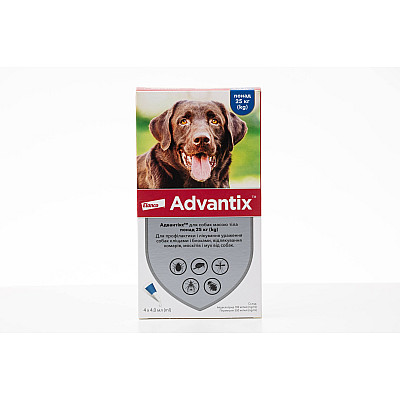Advantix (Адвантікс) by Bayer Animal - Краплі від бліх і кліщів для собак вага 25-40 кг
