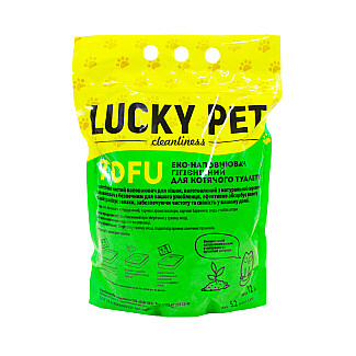 Наповнювач Lucky Pet з тофу для котячого туалету, з ароматом лаванди, 12 л